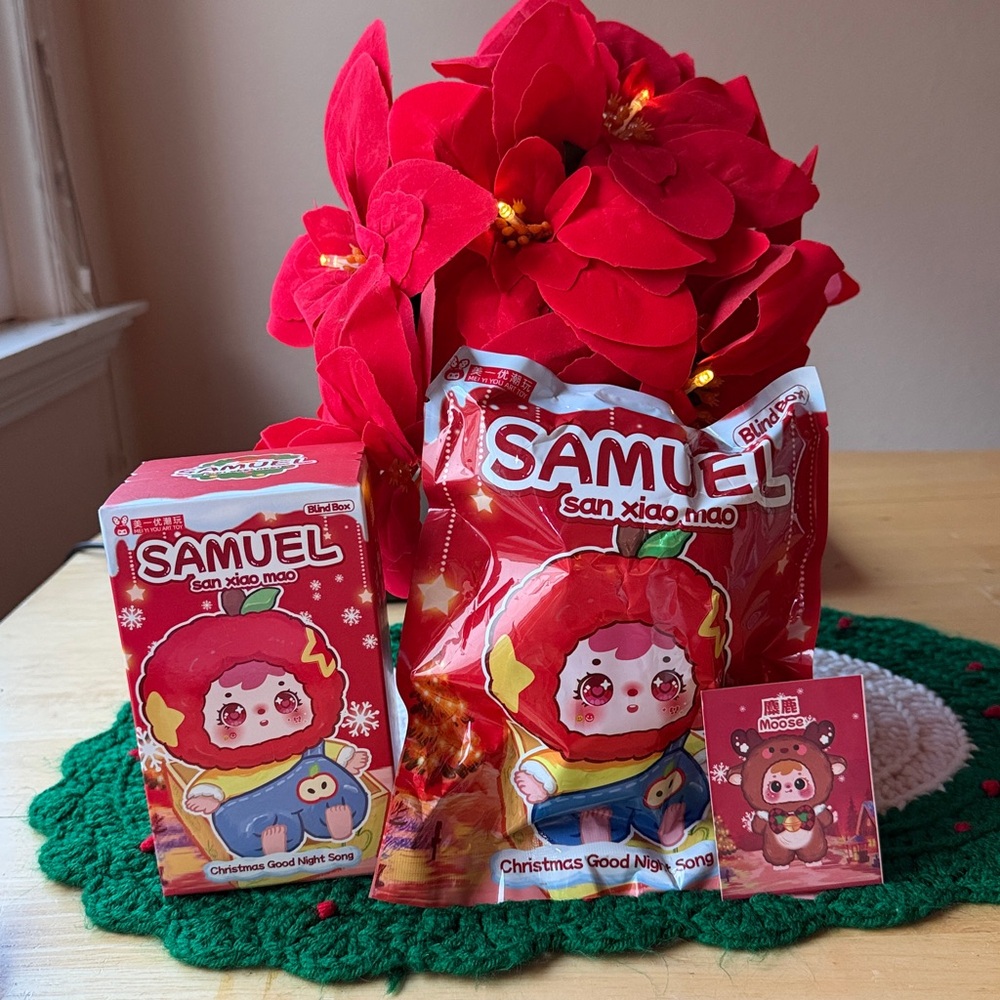 🫎 SAMUEL SAN XIAO MAO CHRISTMAS GOOD NIGHT SONG 🫎 NWT 🫎